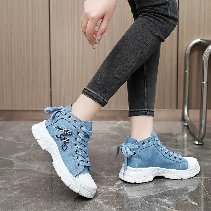 Canvas Sneakers High Top Walking Shoes Womens Shop Our New Arrival