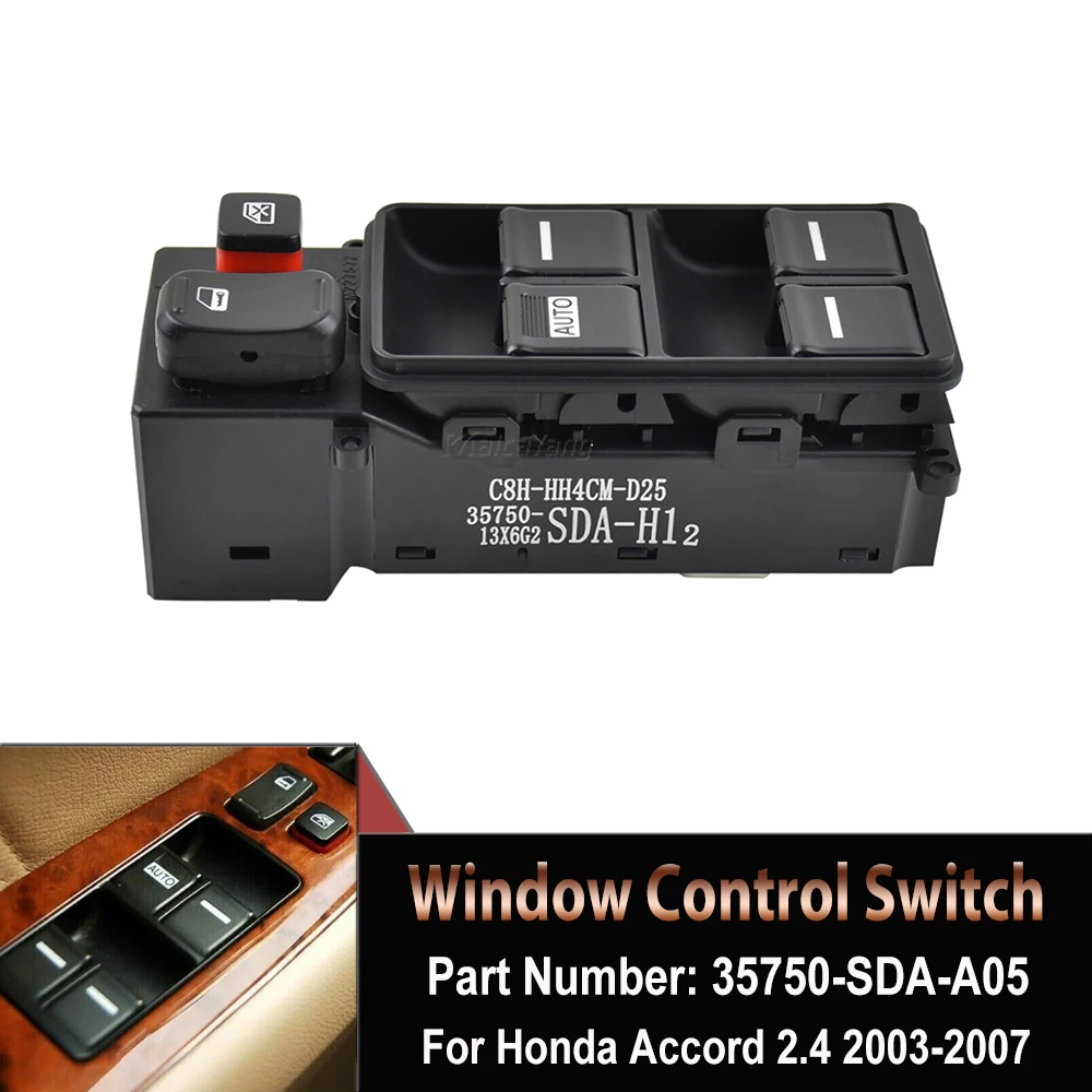 Muslimfor Honda Accord 2003 - 2007 Controllo Dell'Interruttore Di Alimentazione Della Finestra Di Alta Qualità Accessori Per Auto Muslimah