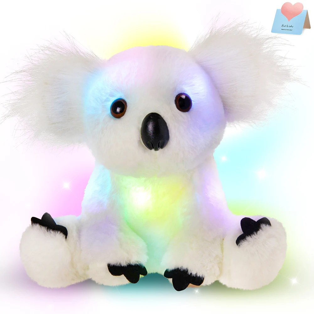 25cm Glowing Koala Doll Musical Light-up Stuffed LED Soft Animals Plush Toy Night Lights Lullabies Birthday Gifts Girls plush toy