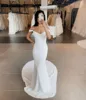 Mermaid Wedding Dresses Different Shoulder Strap Brides Dress Customized Women Simple Bridal Gown 2025 Rode De Morrie 3