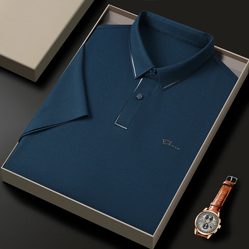 Heavy Exclusieve Polo Shirts Premium Luxury Ice Silk Breathable