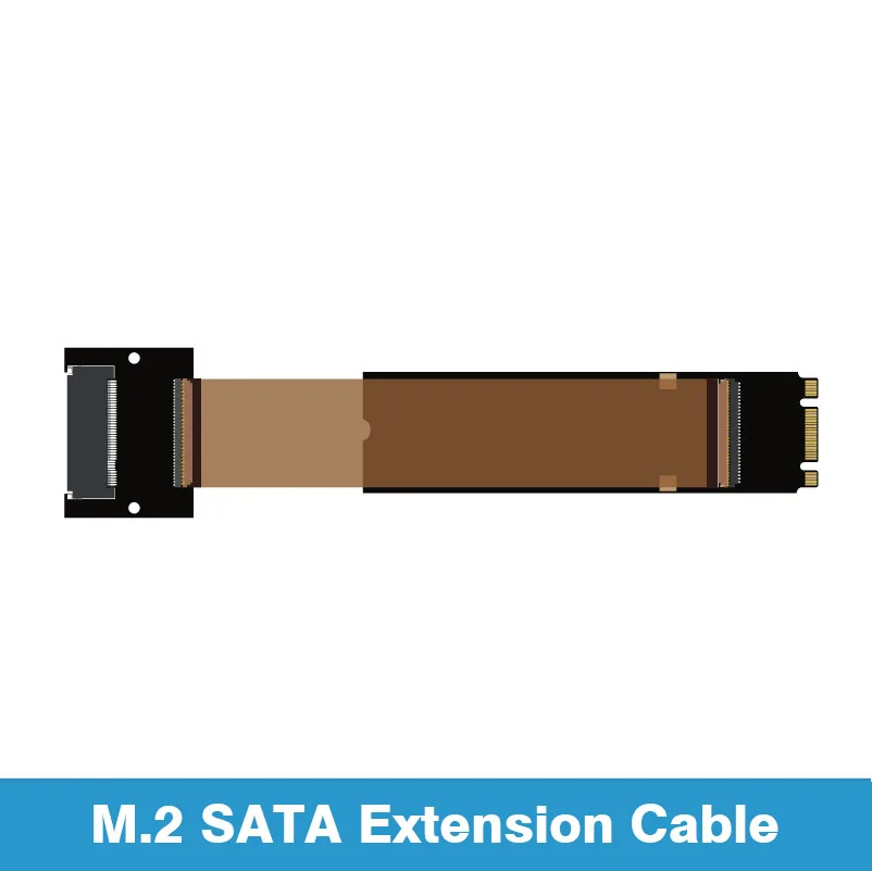 Sata Extensão Cabo b Chave Ssd Externo Ngff Solid State Drive Extender Cartão 2242 2280 10cm 30cm M.2 - Imagem 3