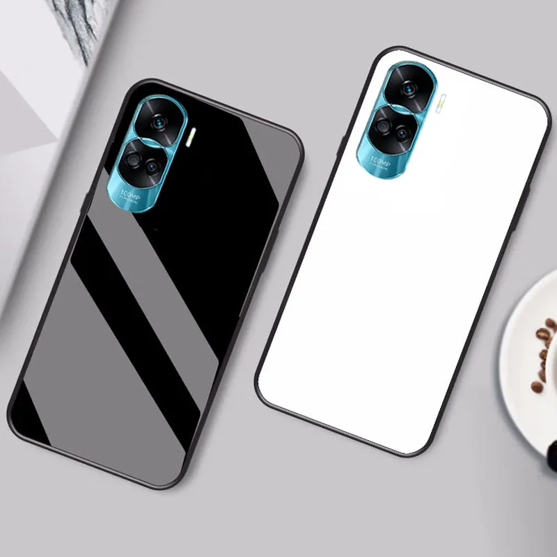 Luxury Tempered Glass Phone Case with Bumper - Cute Design