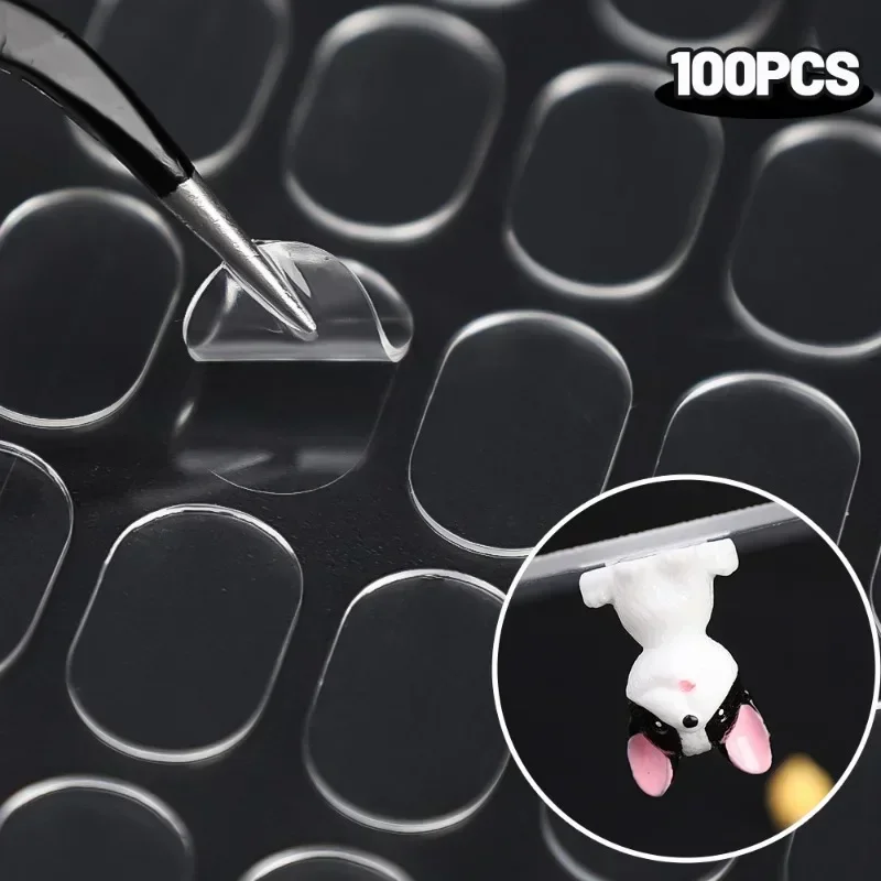 Removable Double Sided Glue Pads Self Adhesive Dots Stickers Figures Poster Dolls Wall Hanging Clear Sticky Glue Fixed Patches