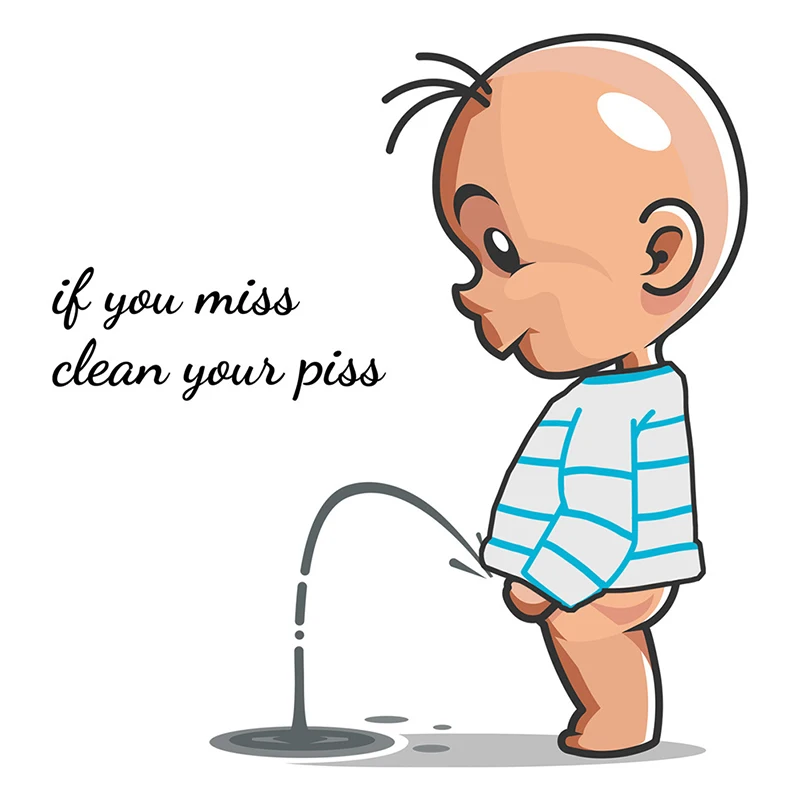 Description Picture 4 of itemFunny Toilet Warning Toilet Stickers Child Urination Toilet Lid Decoration Removable Wall Toilet Stickers