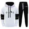Casual Hooded Outdoor Daily Sports Men's Tracksuit Autumn Winter Hot Sale Single Piece Sweatshirt And Sweatpants Comfort Quality