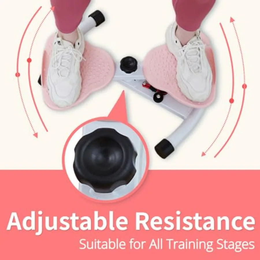 Waist Twisting Tool, Ab Machine Exercise Twist Boards with 330 lbs Weight Capacity and Ultra-Quiet Design, Pilates Waist for Wom