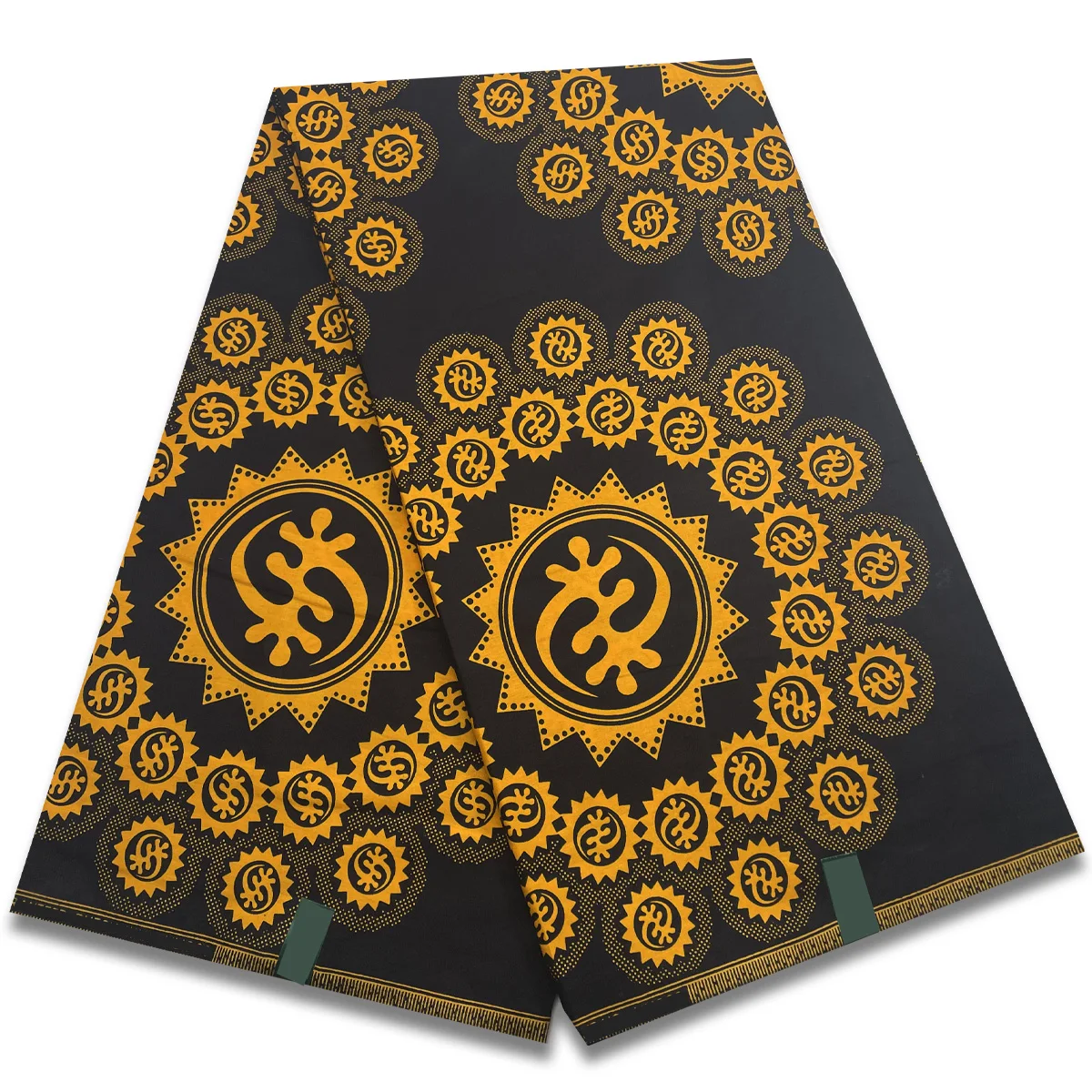 2024 Latest High Quality 100% Cotton Fabric African Ankara Veritable Wax Fabric Ghana Nigeria African Wax 6 Yards For Wedding 2