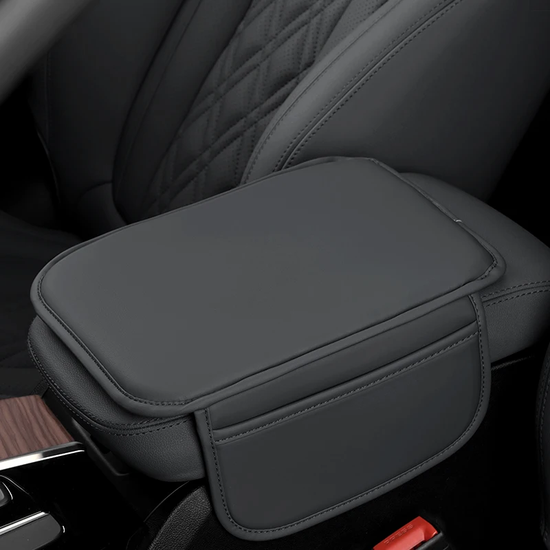 Luxury Leather Car Armrest Cushion - Premium Auto Interior Accessory