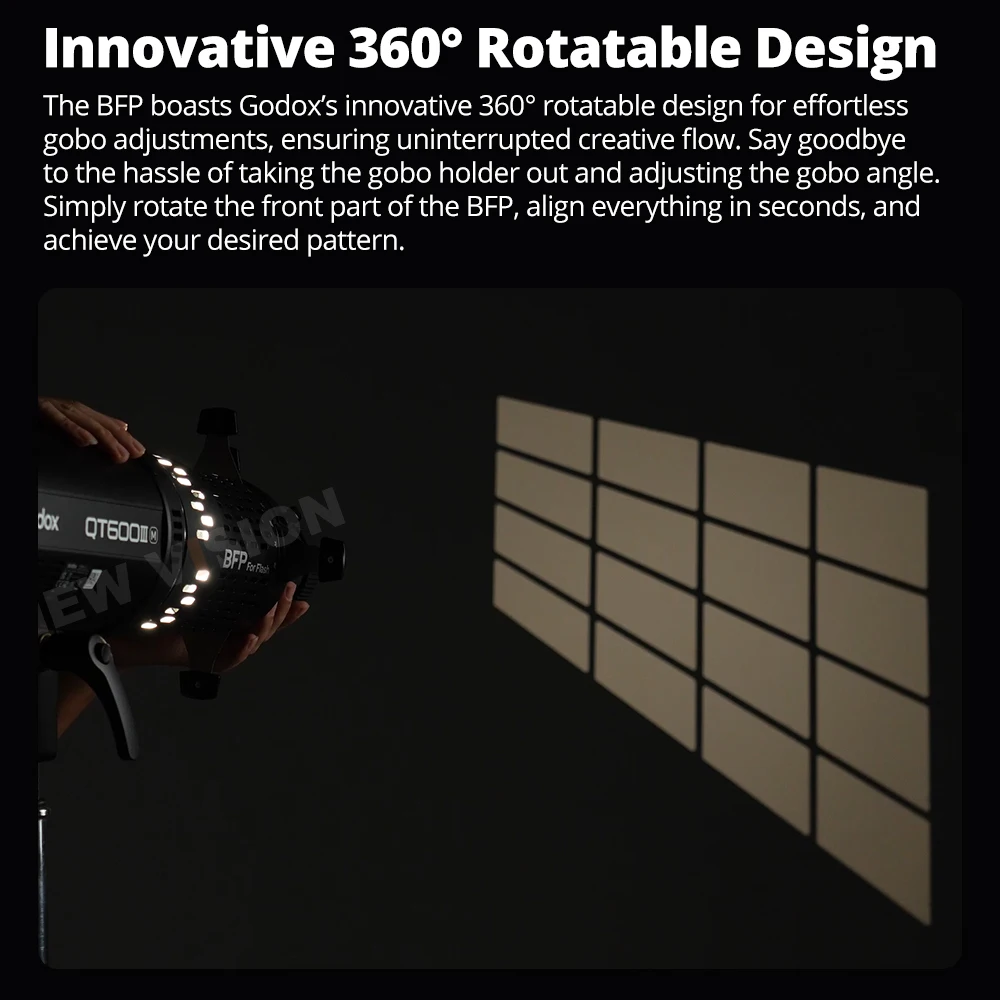 Godox BLP/ BFP LED 프로젝션 부착 사진 조명 콘덴서 Bowens 마운트 아트 특수 효과 모양의 빔 라이트 실린더