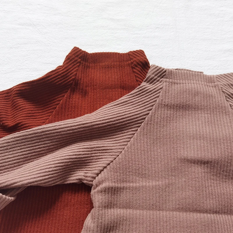 Corduroy Baby Overalls and Blouse Set for Boys