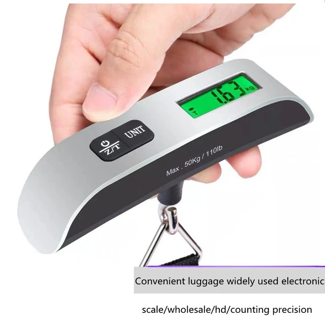 High Precision Luggage Scale Digital Scale Heavy Duty Weight Scale Hanging  Scale Ultra Portable Scale MAX 110lb/50kg Suitcase Scale for Travel 