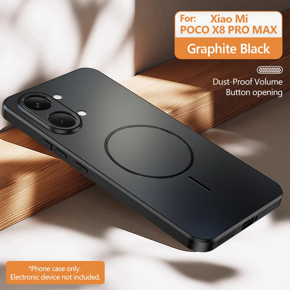 Magnetic Matte PC + TPU Bumper Protection Phone Case