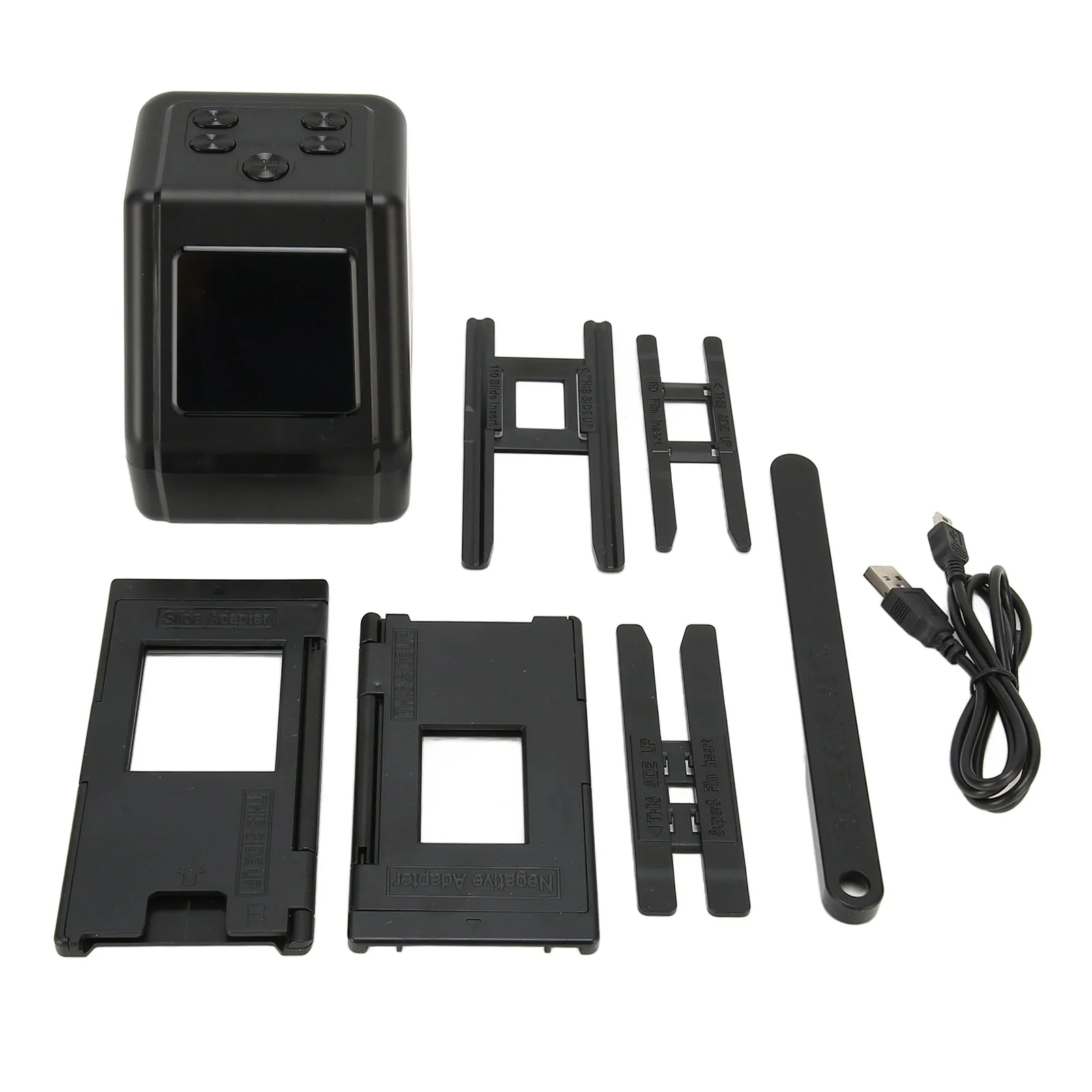 JPG 12MP ABS Film Slide Scanner Negative Scanner 2.0in LCD Screen Color Adjustment Fast Conversion for Laptop