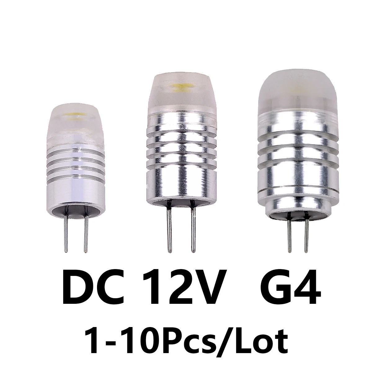 2/5/10PCS LED Mini In-Line G4 AC/DC 12V Low Power 1.2W 1.4W 2W 3W High  Luminous Efficiency Can replace 20W 50W halogen lamps