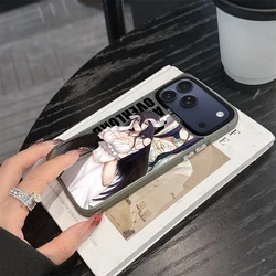 Anime Albedo Overlord Electroplated Silver Laser Black Phone Case - iPhone 12 Mini (Z1)