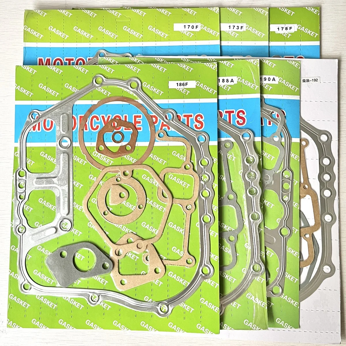 Conjunto Completo da Gaxeta para o Chinês Tempos Diesel Gerador Base Gaxeta Substituição Parts170 173 178 186 188 190 192 195