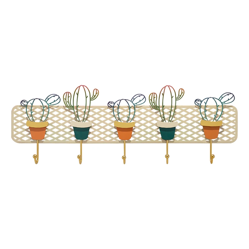 

Hyundai Creative and Slightly Luxury Wall Hook Metal Iron Art Home Entry Coat Hook Rack Hook Hallway Fashion Clothes Hook