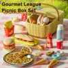 Simulation Kitchen Fruit, Camping Portable Picnic Basket Play House Toy, kids kitchen , for girls kitchen set  supermarket 2
