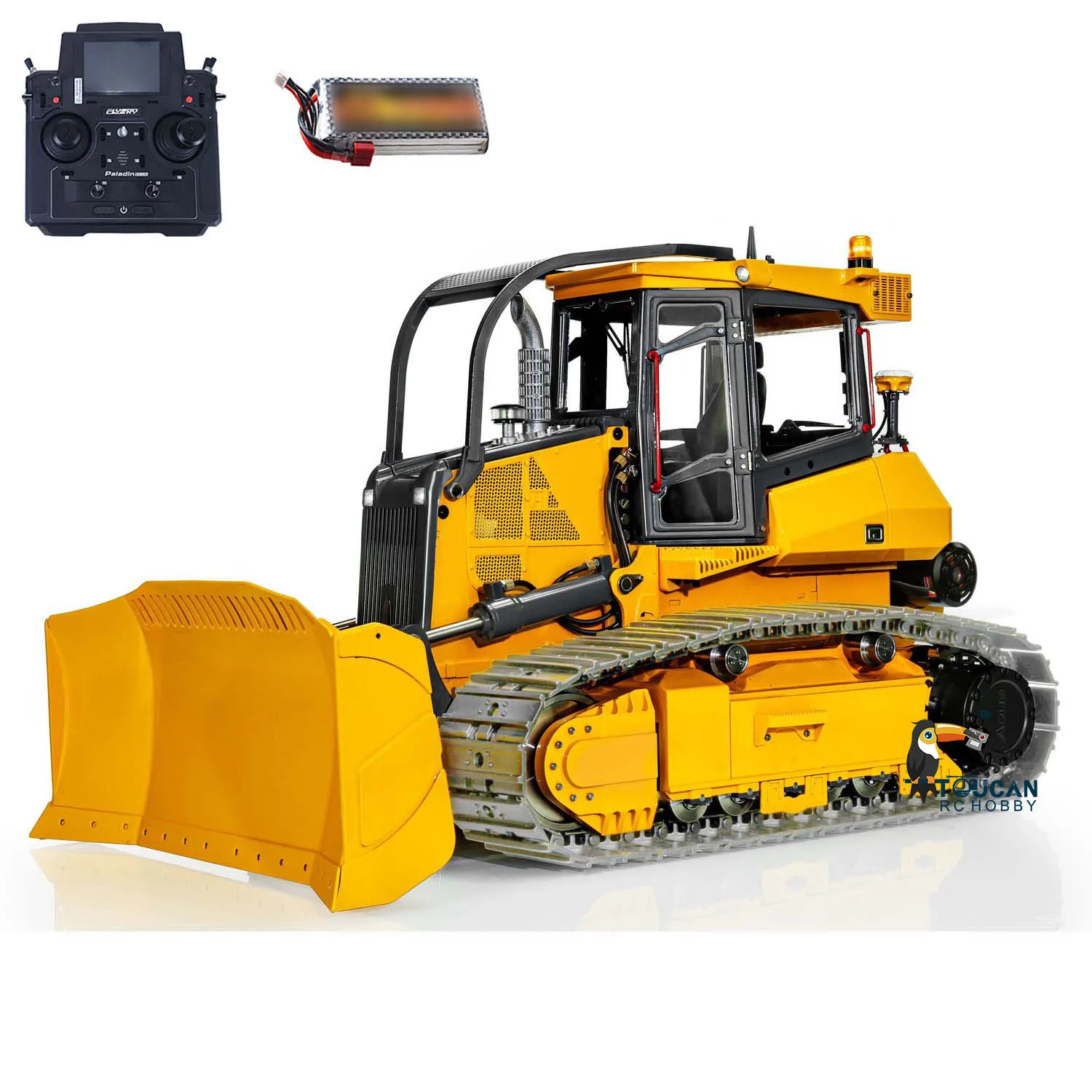 LESU Aoue 850K 1/14 RC Hydraulic Dozer Metal Painted Assembled Bulldozer Construction Truck Model Light Outdoors Toy TH22776 2