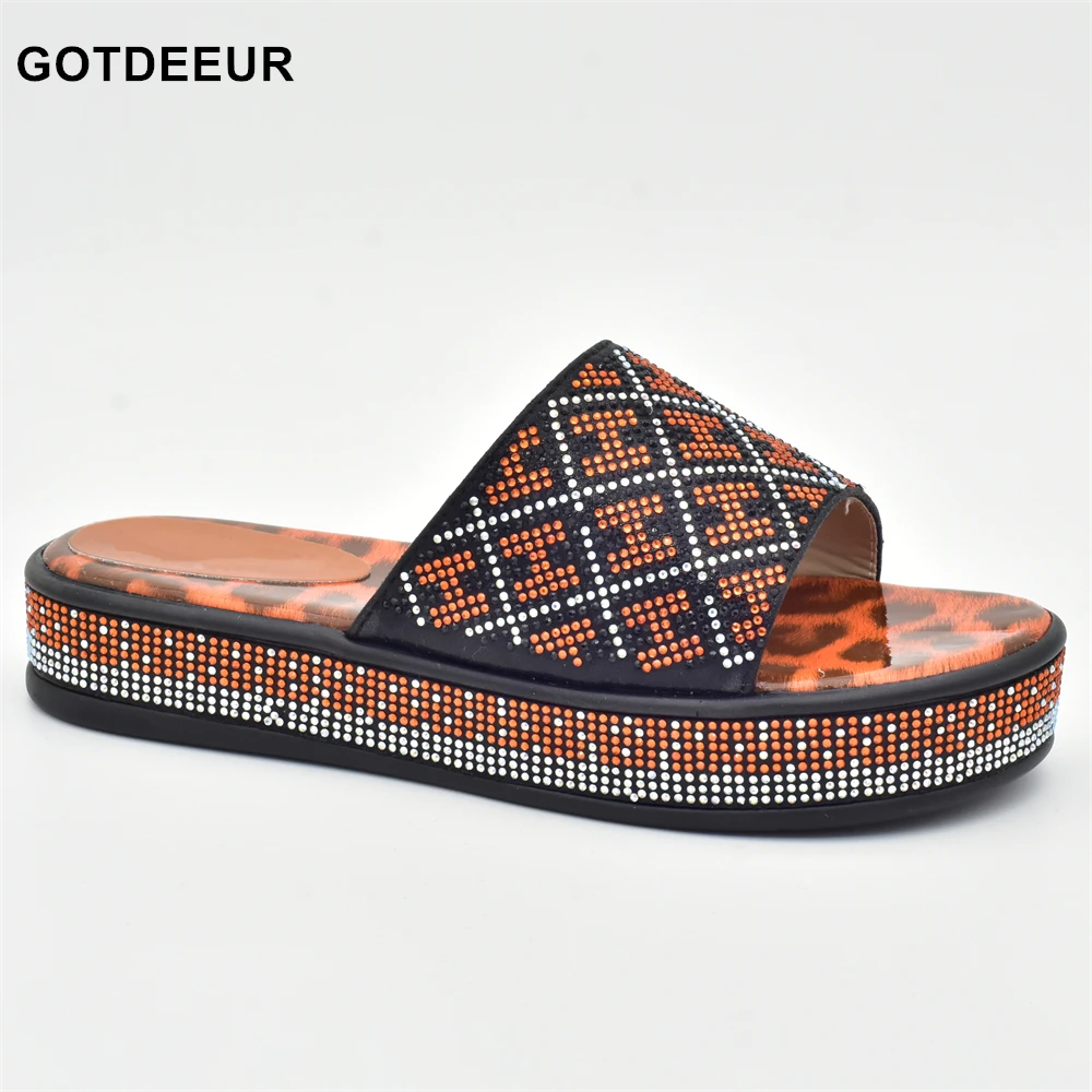 

Новое поступление, туфли-лодочки для вечеринки в африканском стиле, украшенные стразы, туфли-лодочки на резиновой подошве с кристаллами для вечеринки, женская обувь, Свадебная обувь для невесты