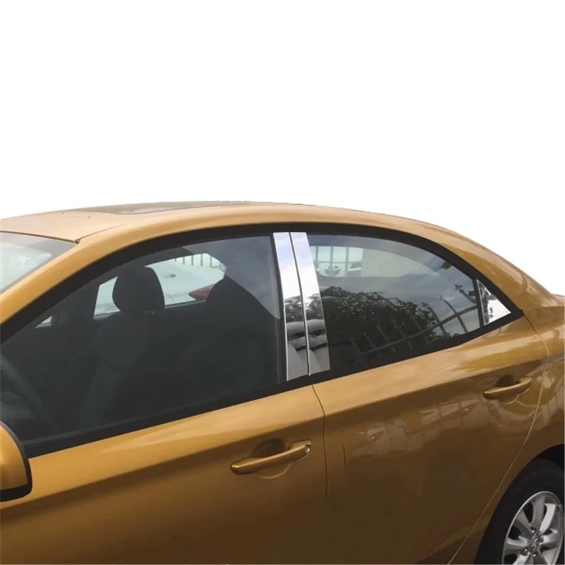 

WELKINRY For Hyundai Verna CB 2019 2020 2021 2022 2023 Reina Car Body Window Frame Central Middle B C Pillar Column Post Trim