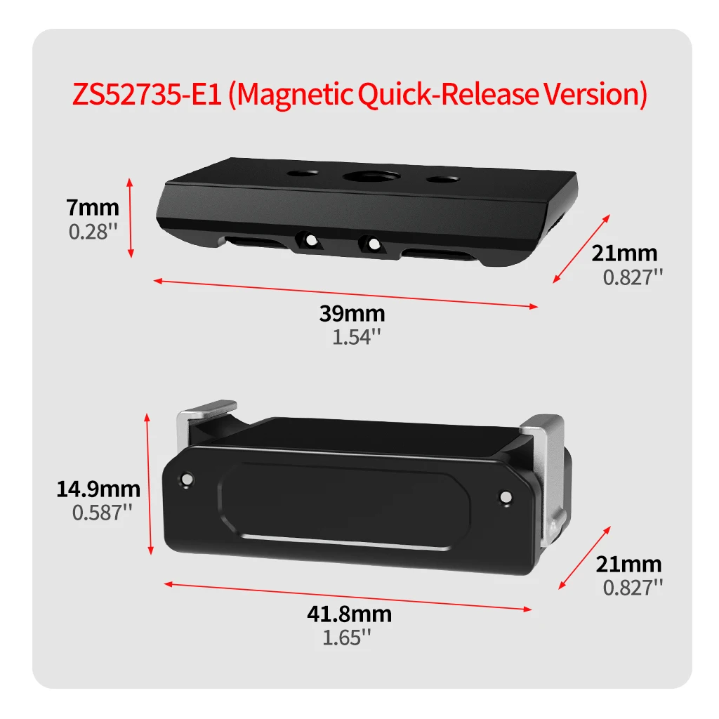 Quick Release Basis Mount Stativ Adapter M3 Schraube für GoPro DJI OSMO 360 Insta 360 Action Kamera Käfig Schiene Stativ Magnetische Halterung – Detail 18