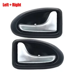 Durable Car Interior Door Handle Replacement (1 Pair Silver)