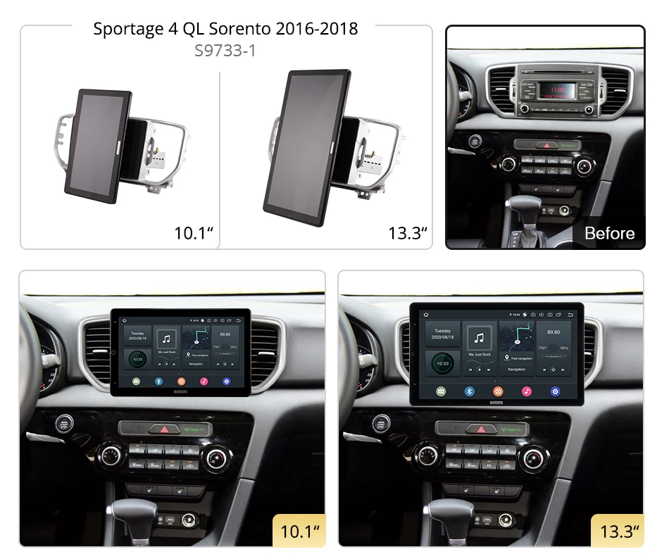 1920*1080 PX6 Android 10.0 for Kia Sportage 4 QL Sorento 2016