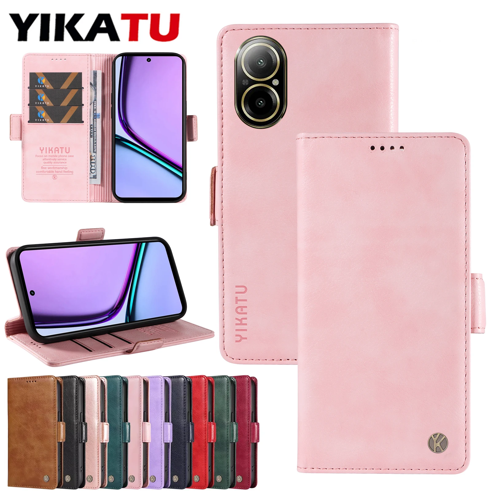 Magnetic Leather Wallet Phone Case Cover