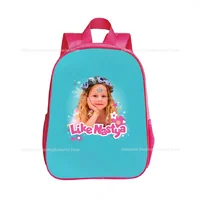 12 Inch Like Nastya Backpack Pink Kindergarten Kids Children Boy Girl Shoulder Rucksack Toddler Back to School Bag Gift 2