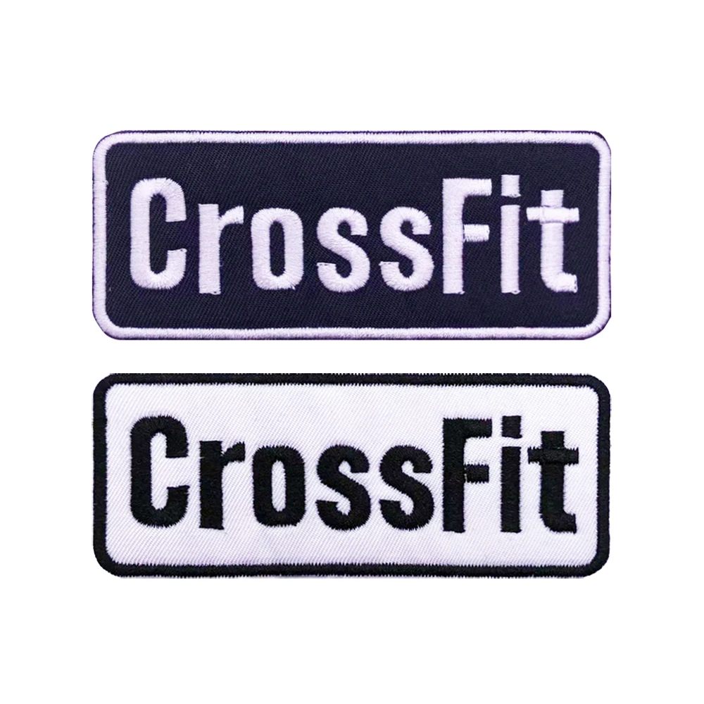 

CrossFit Name Tags Patch Embroidered Applique Sewing Label Punk Biker Clothes Stickers Apparel Accessories Badge
