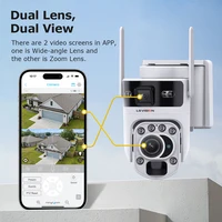 LS VISION 12MP 60X Zoom optique caméra de sécurité solaire extérieure 4G/WiFi double écran conversation bidirectionnelle suivi automatique caméra de vidéosurveillance Ubox App 2