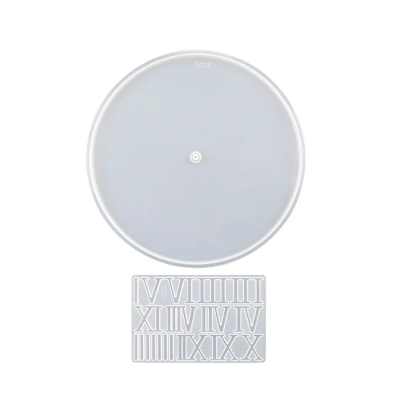 

Clock Resin Molds Number Clock Silicone Mold Round Epoxy Resin Casting Mold for DIY Crafts Home Decor Wall Art Mold 97QE