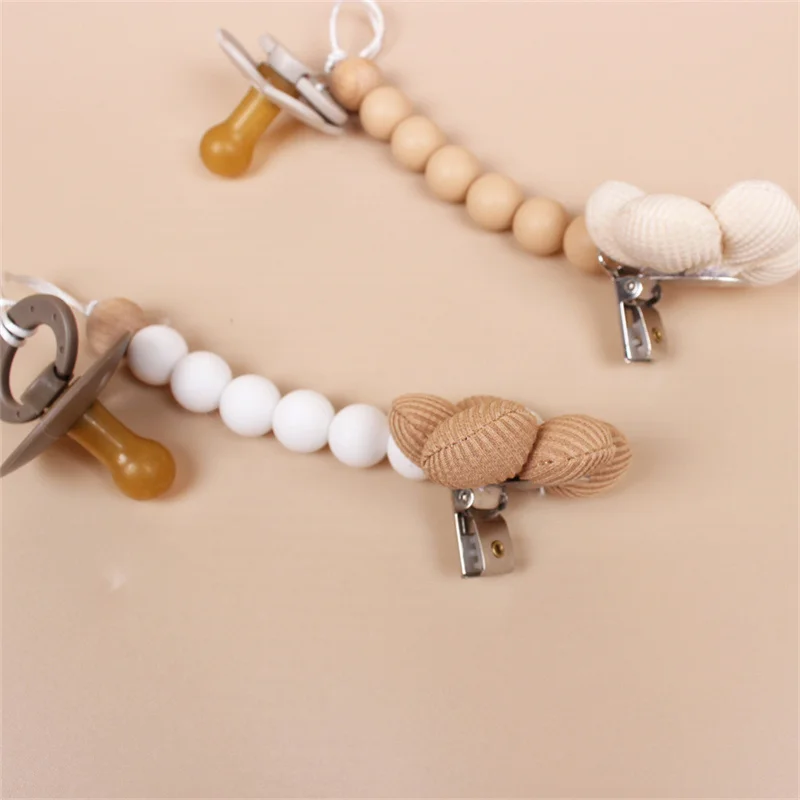 Pacifier Clip Silicone Baby Pacifiers Chain Nipple Bracket Holder for Nipples Toddler Toys Newborn Shower Gift