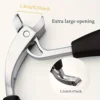 Professional Pedicure Tool Large Secondary Opening Elbow Nail Clippers High Hardness Steel Fingers Nail Clippers 3