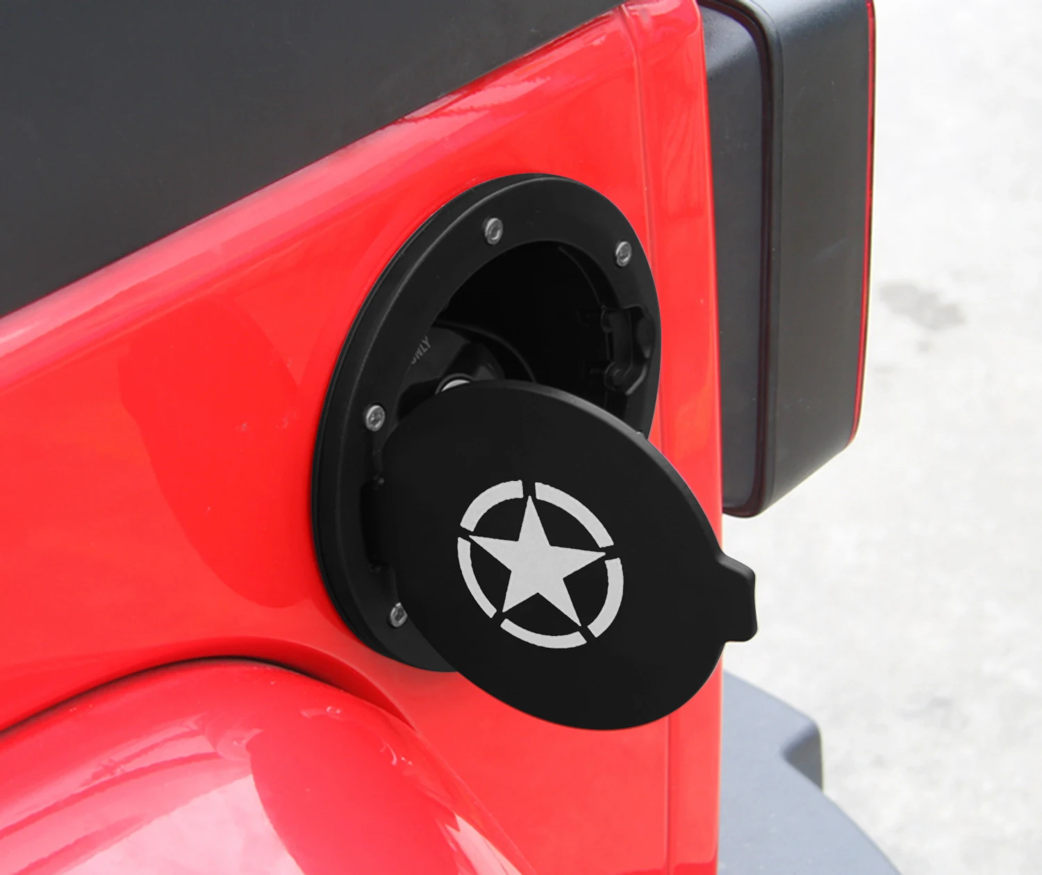 Součásti krytu uzávěru palivové nádrže pro Jeep Wrangler