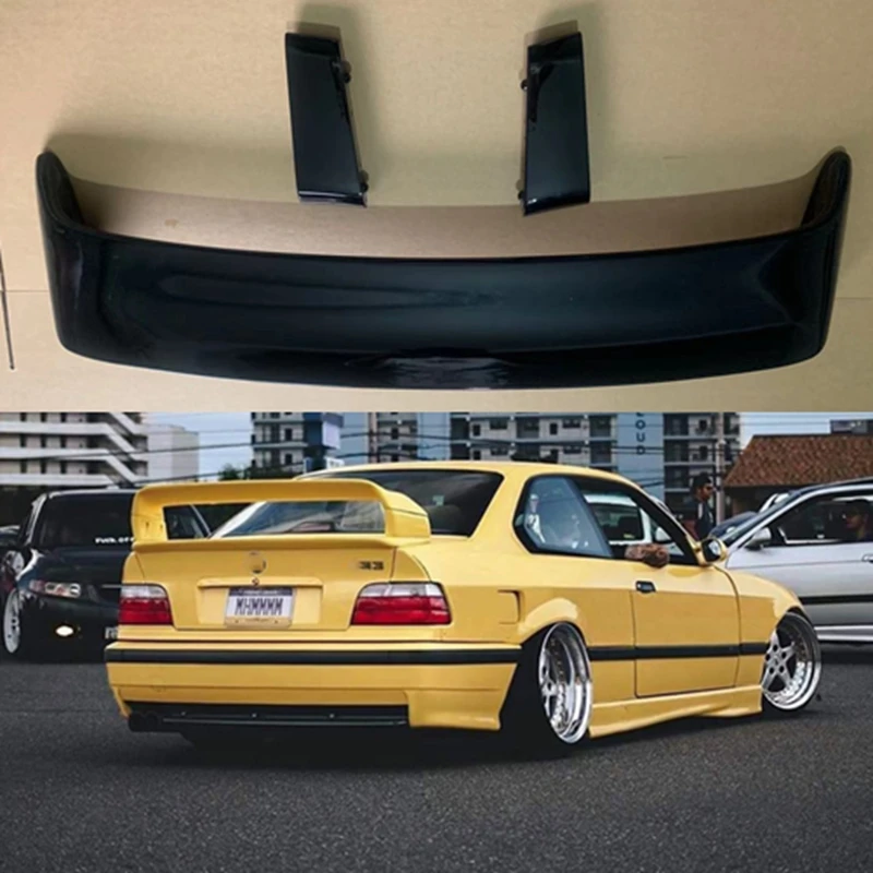 Per Bmw E36 M3 Spoiler 1990-2000 Bmw Serie M3 Spoiler Con Luce Abs Plastica Materail Spoiler Non Verniciato