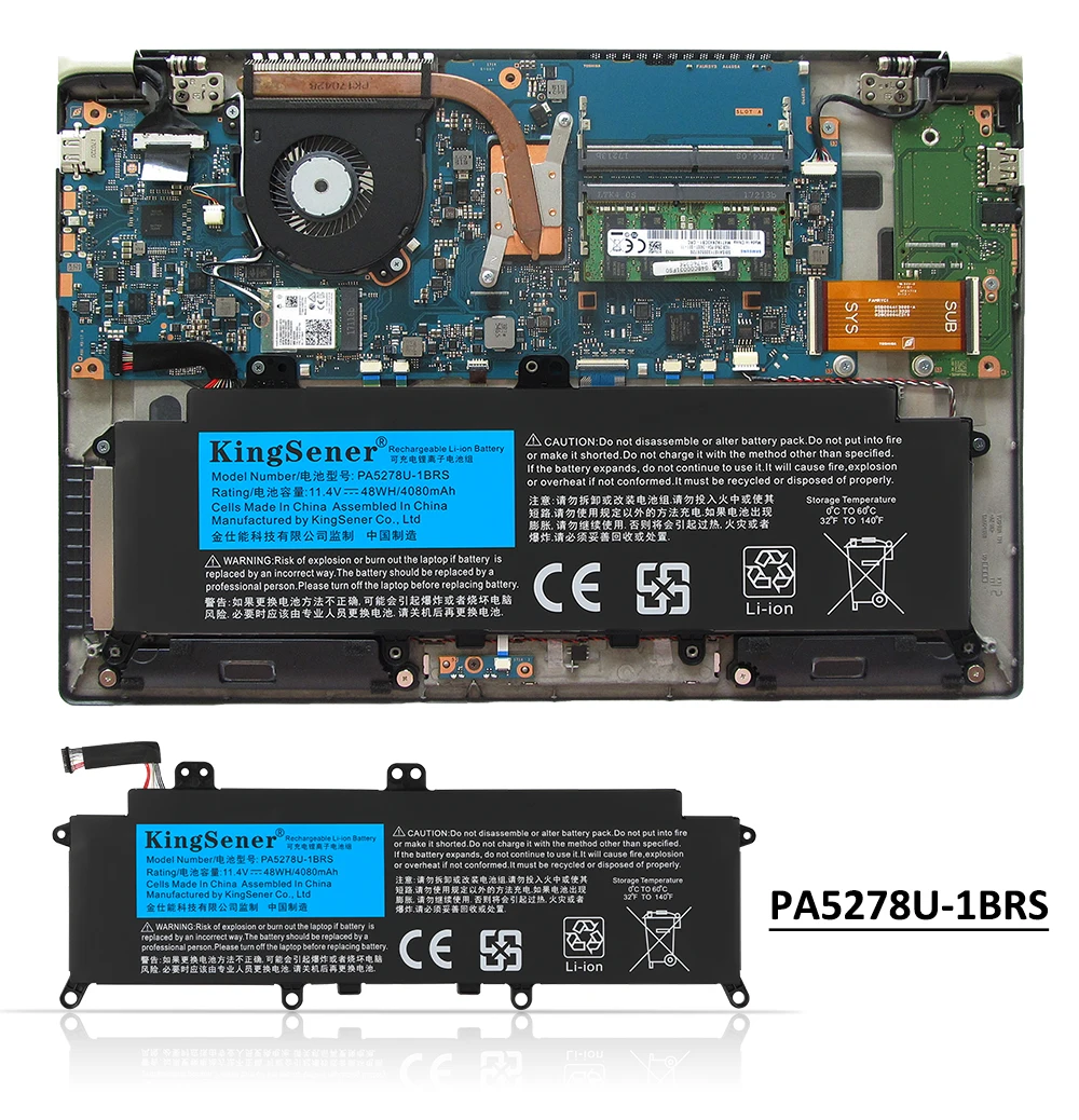 Kingsener Ap19b5l Bateria para Notebook Acer Aspire A51544-r5xw A515-43 Sf314-42 Sp31421n-r5fr A515-44-r5xw Vero Av1551 15.4v 3550mah - Imagem 3