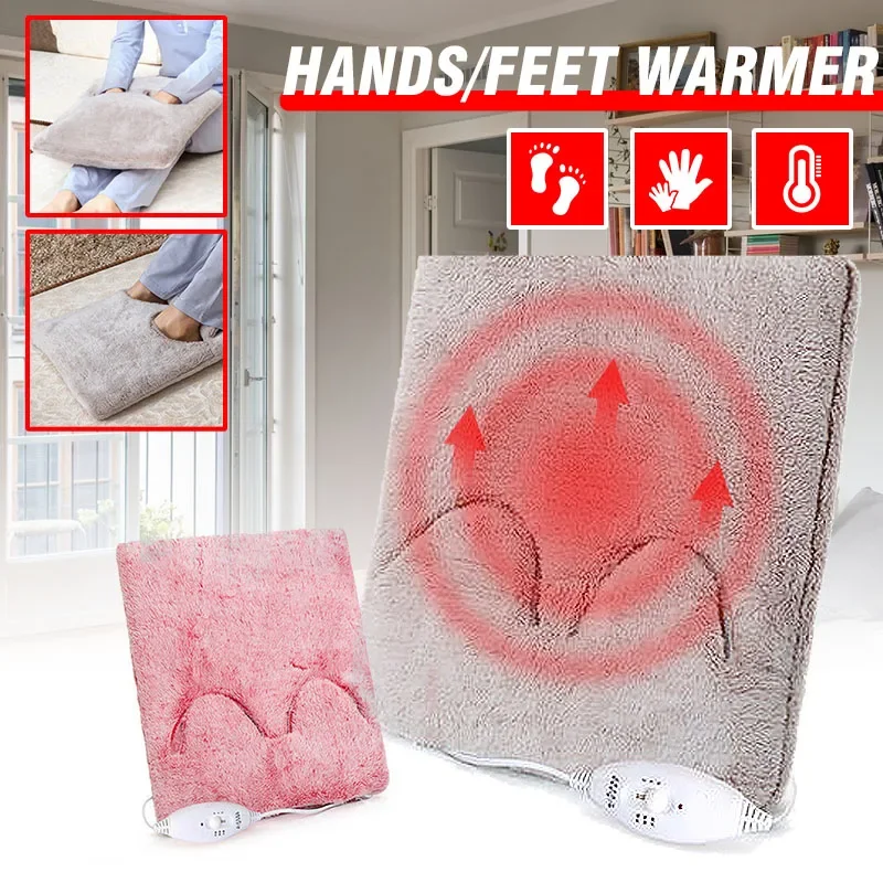 

20W 220V Portable Electric Heating Hands Feet Warmer Heater Blanket Pad Winter Seats Warmer Cushion Mat Removable and Washable