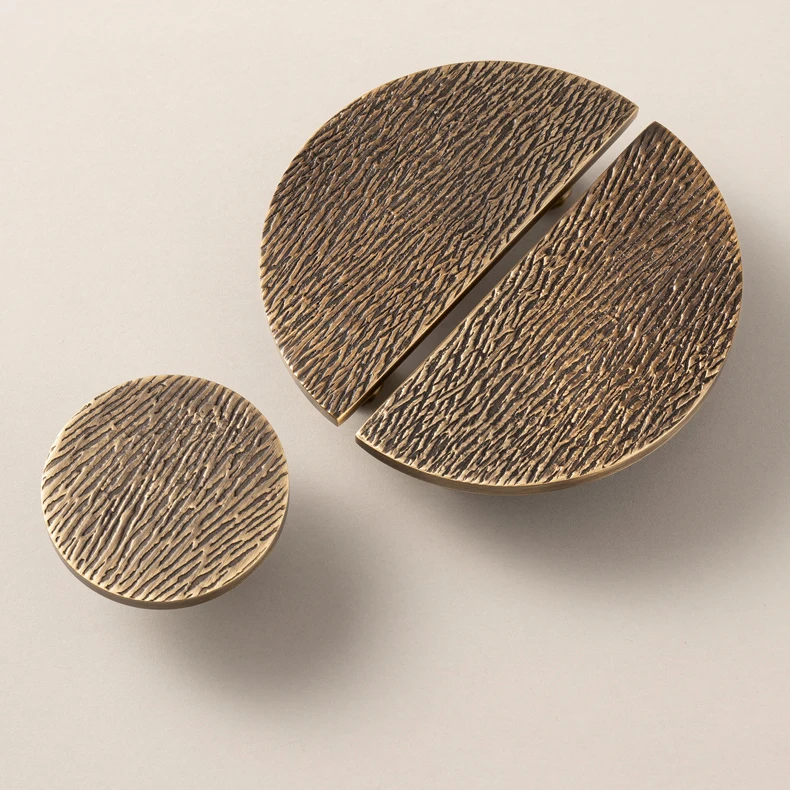 semicircle cabinet handle detail brass finish furniture knob