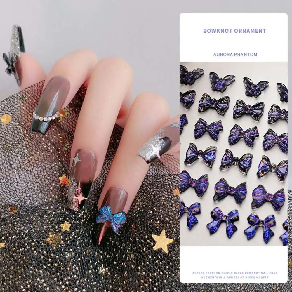

Women Nail Art Jewelry Nail Charms Bowknot Butterfly Nail Rhinestones Bow Nail Drills Manicure Accessories Bow Nail Decorations