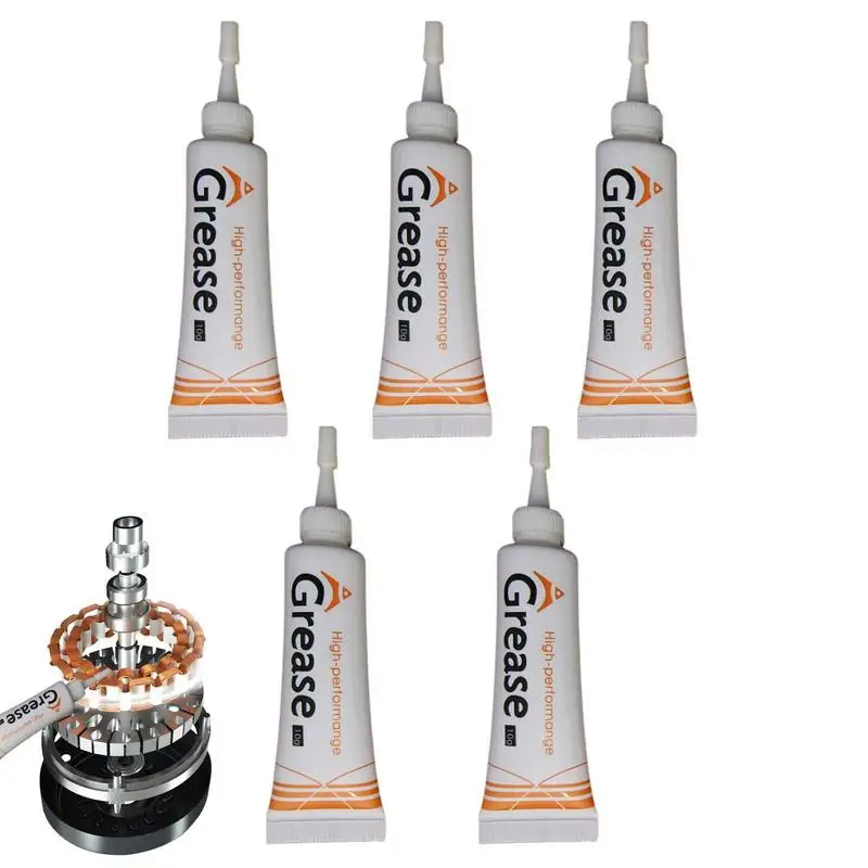 

Lubricant Oil Grease Set 5 Pcs Lubricant Grease Tube Reel Oil For Effective And Portable Maintenance Reduce Friction For Zipper