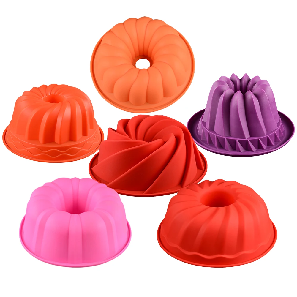 Big Silicone Cake Mold For Baking Form Silikon Cake Pan Bread Baking ...