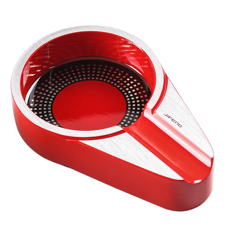 

Металлические гаджеты для сигар, одиночный держатель для сигар, Круглый ясень, табачная сигарета, пепельница, портативные аксессуары для си...