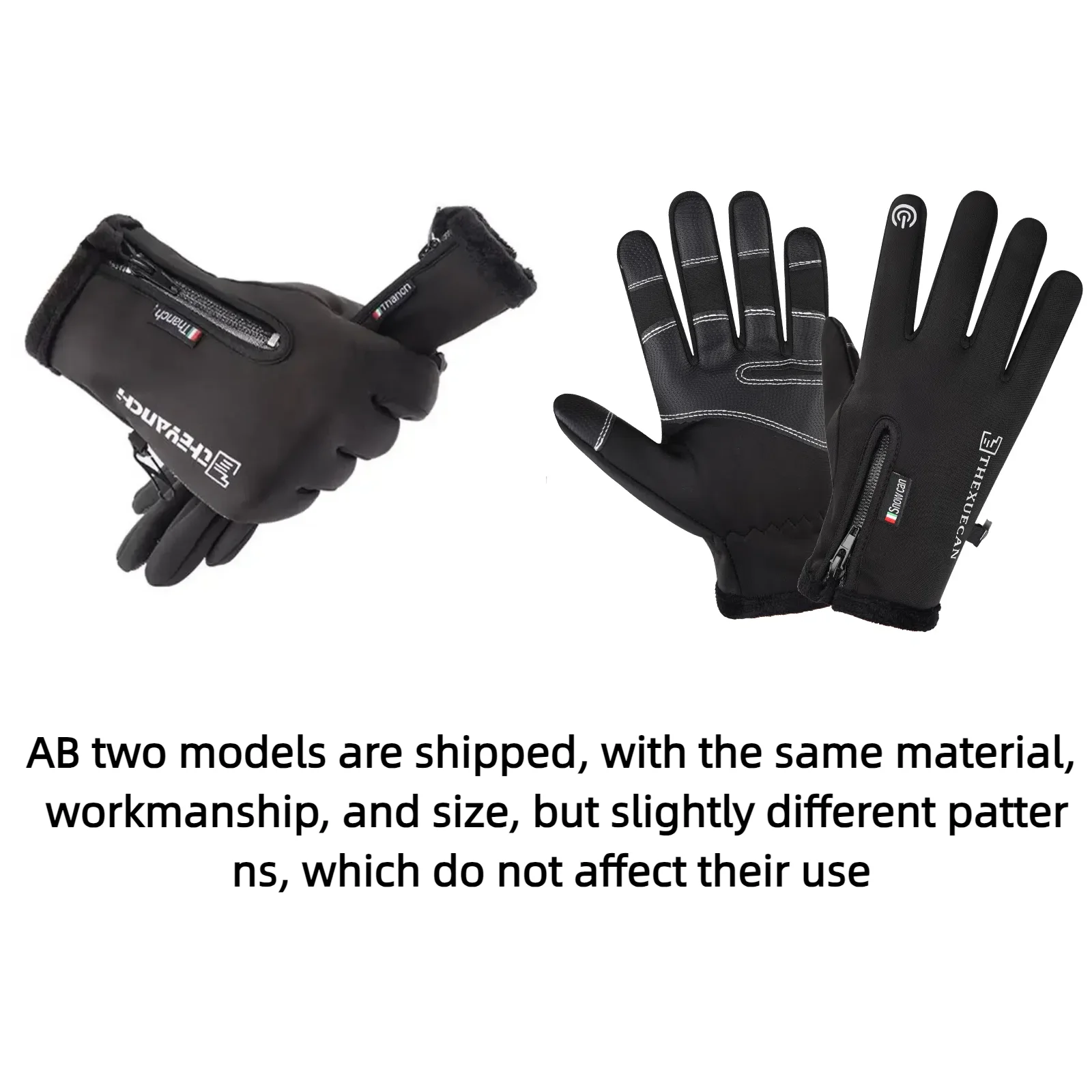 Sports Gloves Warm Gloves Waterproof Gloves Motorcycle Gloves Winter Thermal Fleece Lined Winter Water Resistant Skin-friendly Touch Screen Outdoor Moto Riding Ski Gloves