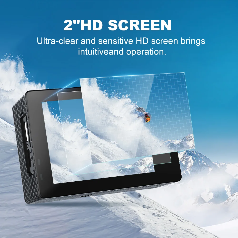 Ultra HD 4K/60fps 24MP DVR WiFi 2" 170D Underwater 30M Helmet Vedio Sport Anti-Shake Action Camera Outdoor Sport Cameras 3