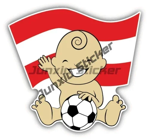 Russia Italy Flag Soccer Fan Girl Stickers – Waterproof Funny Football Decorations