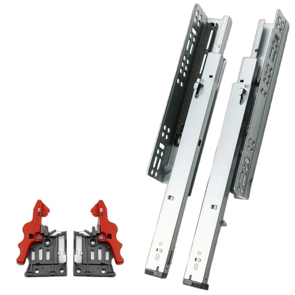 Premium Soft Close Undermount Drawer Runners - 500mm, 35kg Capacity, Full Extension Steel Glides, Zinc-Plated