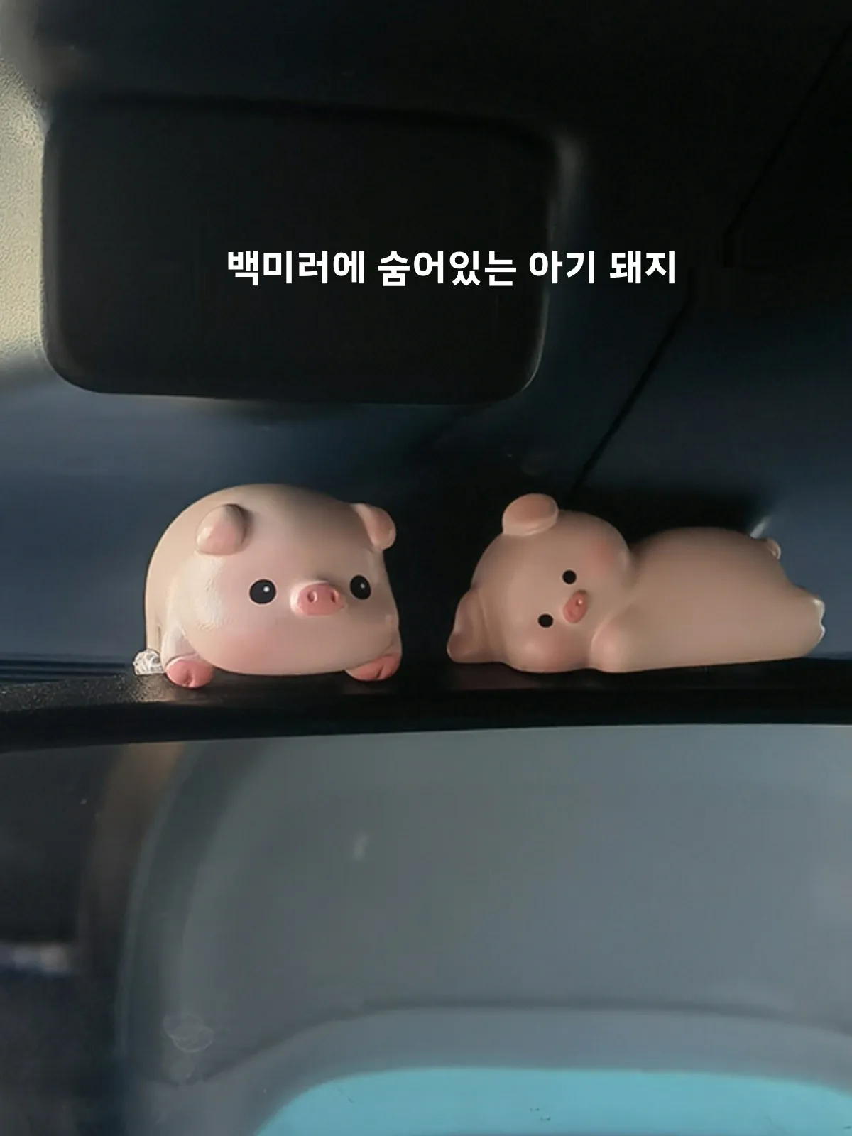 귀여운 돼지 동물 마차 장식품 레진 데스크탑 장식 사랑스러운 동물 테마 컴퓨터 마차 장식품 우정 선물